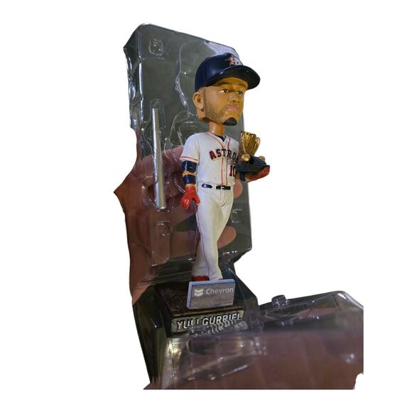 Yuli Gurriel Houston Astros SGA Bobblehead Award 2022 Gold Glove MLB Baseball - Picture 6 of 6